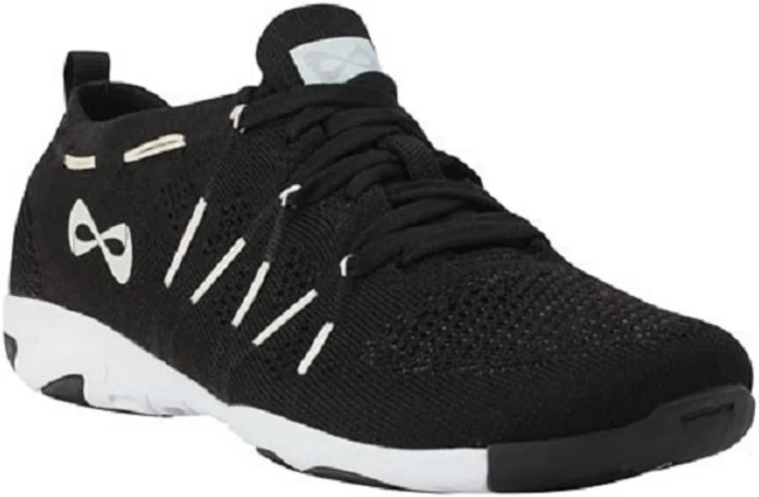 Nfinity Flyte Black Cheer Shoes for Youth Girls  High-Performance Breathable Sneakers for Cheerleading, Dance, and Sports Training  Lightweight and Durable for Competition