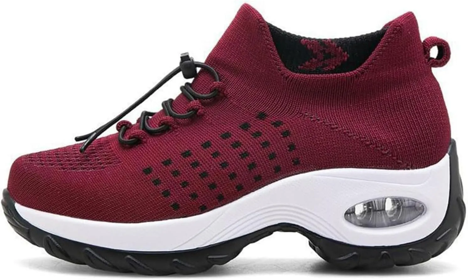 Orthopedic Sneakers for Women Men Adjustable Elastic Strap Trainers Shoes,Lightweight Breathable Damping Air Cushion Sneakers Non-Slip Platform Waterproof Comfort Soles Sports Shoes with Arch Support