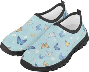 Skateboard Shoes for Boys Girls,Children's EVA Sole Low-Top Elastic Sneakers Slip On Flats Sneakers,Size 11 to 15