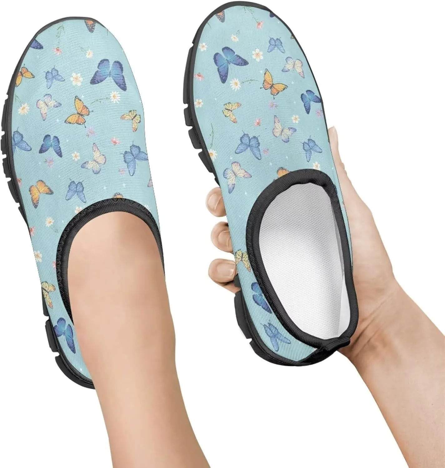 Skateboard Shoes for Boys Girls,Children's EVA Sole Low-Top Elastic Sneakers Slip On Flats Sneakers,Size 11 to 15