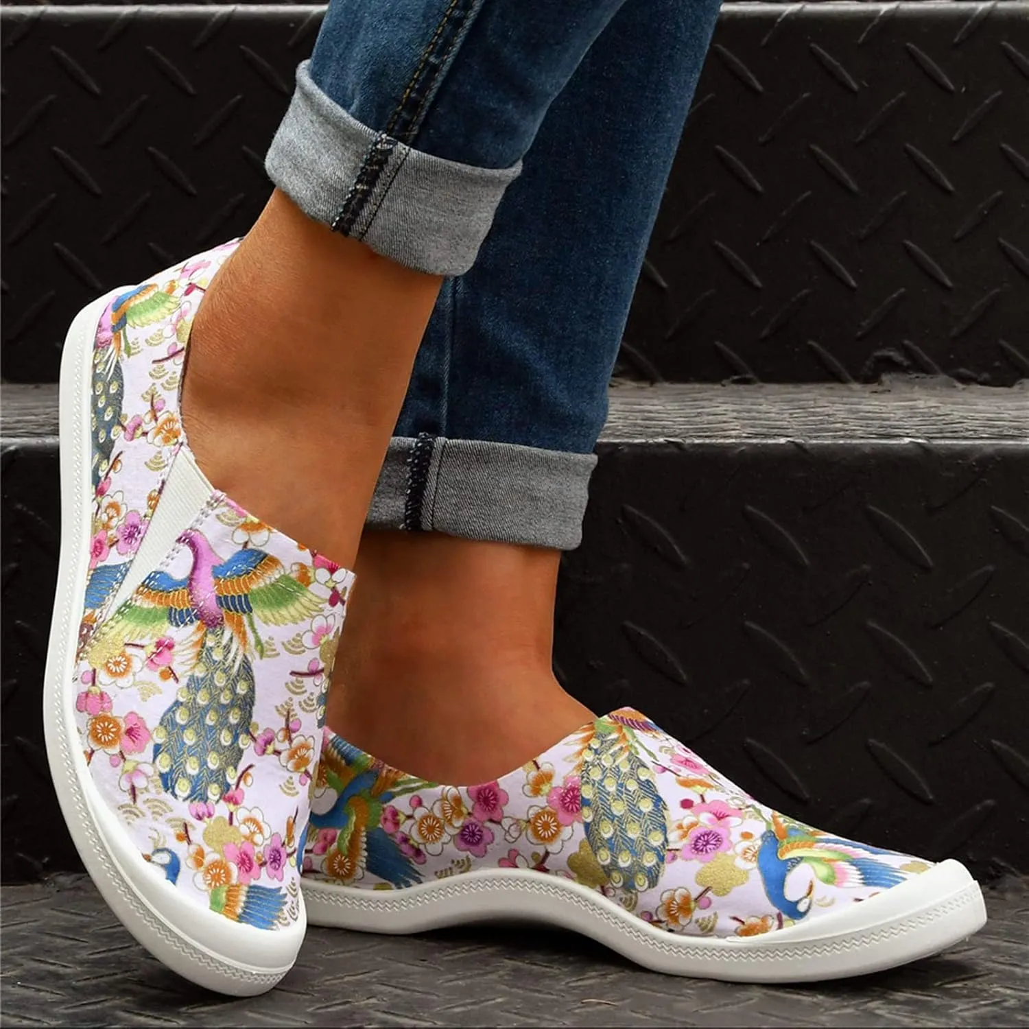 Slip on Tennis Shoes Women Womens Go Walk Ultra Impeccable Walking Shoe Nonslip Gym Sneakers for Women
