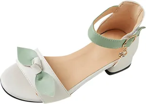 Toddler Dress Princess Shoes Pumps Low Heels Flower Open Toe Breathable Little Girl Sandals Flower Wedding Party Kids Flip Flops