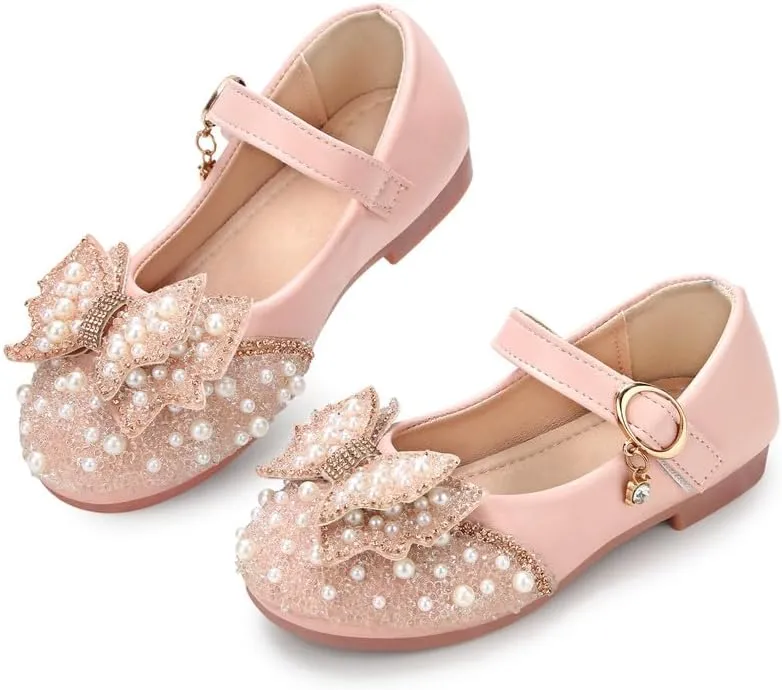 Toddler Girls Mary Jane Princess Ballet Flats Shoes School Party Dress Shoes