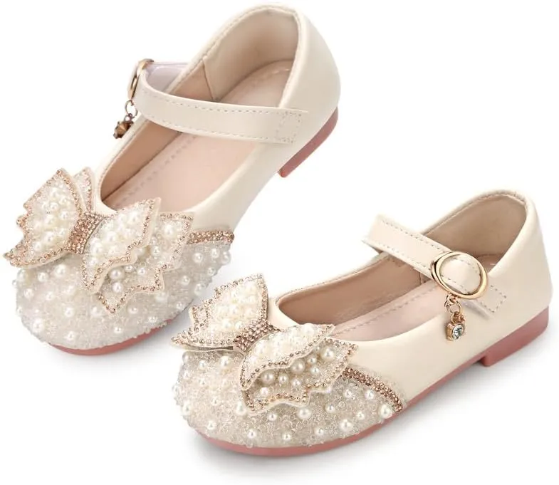 Toddler Girls Mary Jane Princess Ballet Flats Shoes School Party Dress Shoes