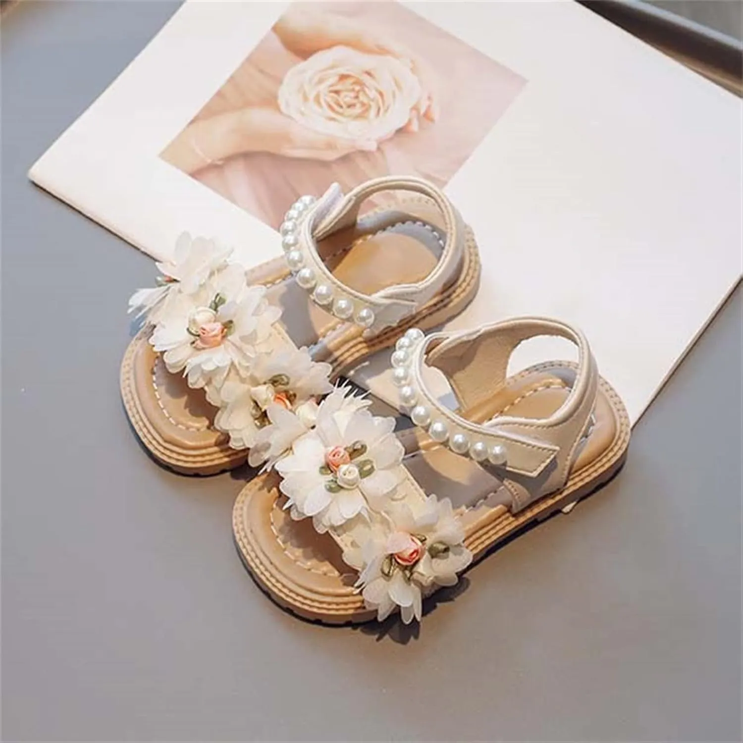 Toddler Little Girls Breathable Sandals Summer Dress Soft Soled Water Shoes For Girl Open Toe Outdoor Flat