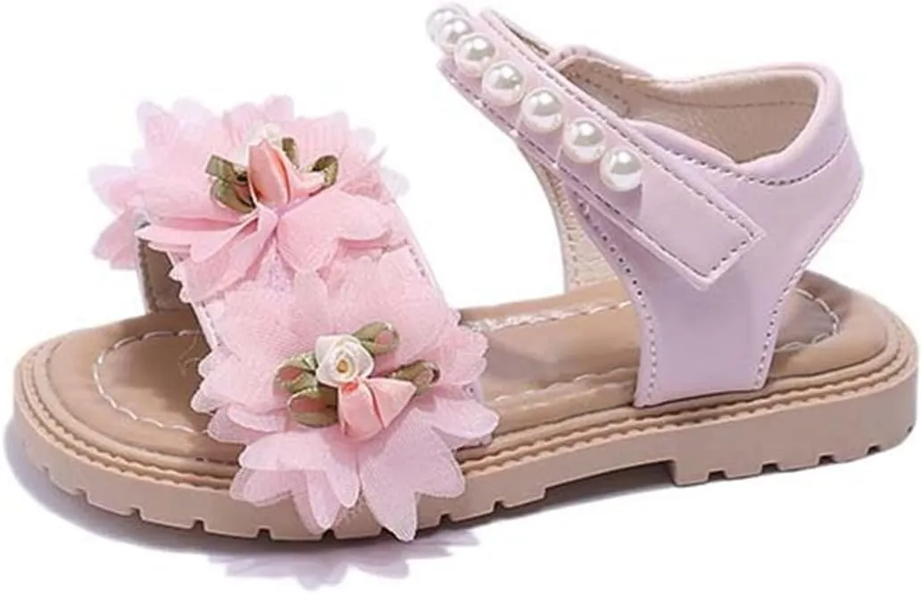 Toddler Little Girls Breathable Sandals Summer Dress Soft Soled Water Shoes For Girl Open Toe Outdoor Flat