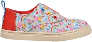 TOMS Kids Girls Cordones Cupsole Graphic Lace Up Sneakers Shoes Casual - Blue