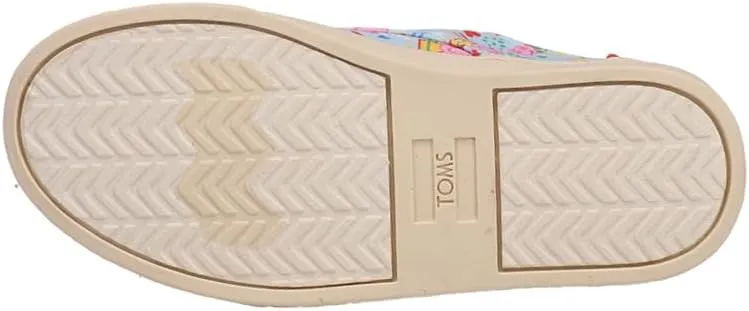 TOMS Kids Girls Cordones Cupsole Graphic Lace Up Sneakers Shoes Casual - Blue