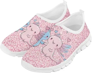 Unisex Slip On Flats Shoes for Boys Girls,Kids Lightweight Elastic Tennis Shoe Comfortable Running Walking Sneaker