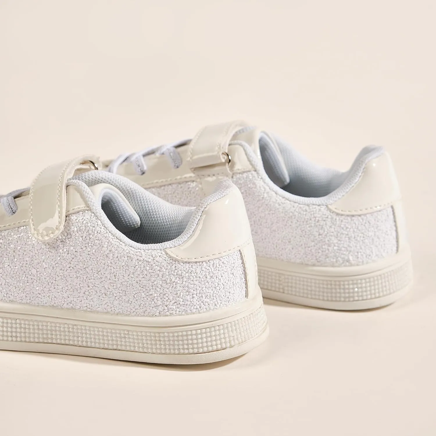 UUBARIS Girl's Glitter Tennis Sneakers - Fashion Sparkly Princess Shoes with Bling Walking Sneakers Sequin Design