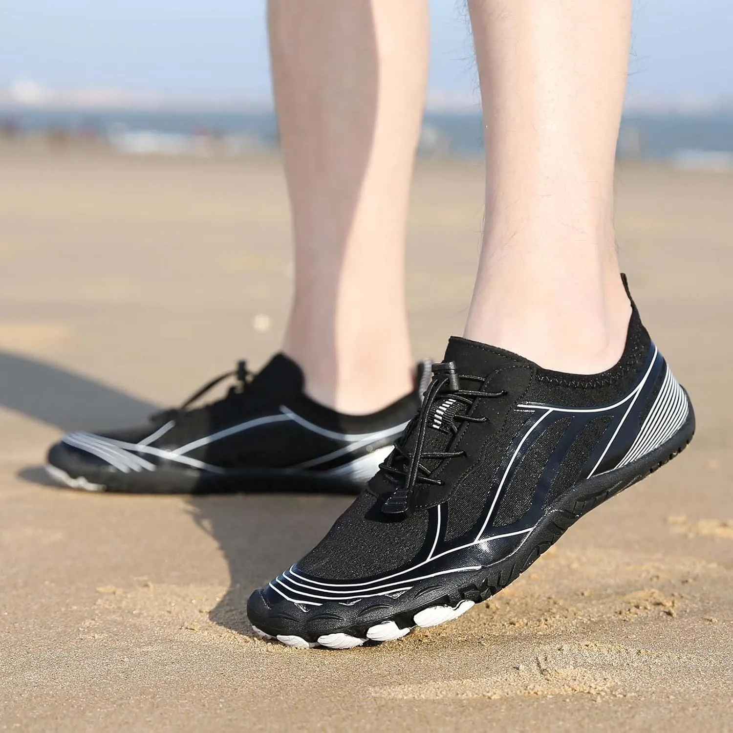 Water Shoes Mens Women Barefoot Shoes Quick-Dry,Aqua Outdoor Sports for Swim Pool Beach Walk Water Yoga River Wading,Summer Hiking Barefoot Shoe Indoor Fitness Comfy Sneakers 2025 Couple Shoe