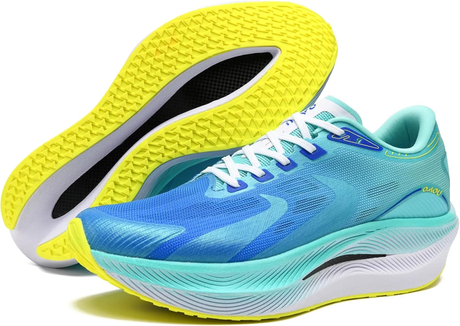 Winter Leisure Sports Jogging mesh Full Palm Carbon Plate Running Shoes, Lightweight Cushioning Racing Training Shoes for Men and Women