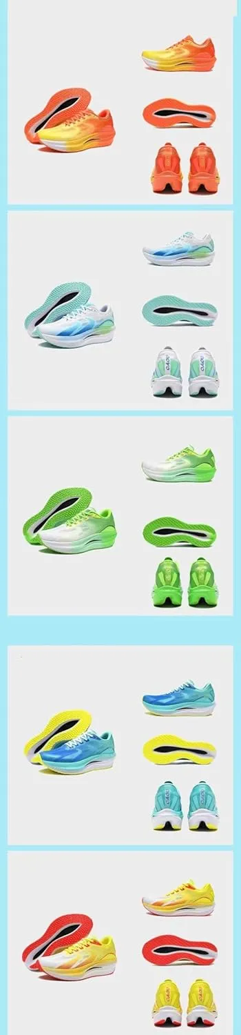 Winter Leisure Sports Jogging mesh Full Palm Carbon Plate Running Shoes, Lightweight Cushioning Racing Training Shoes for Men and Women
