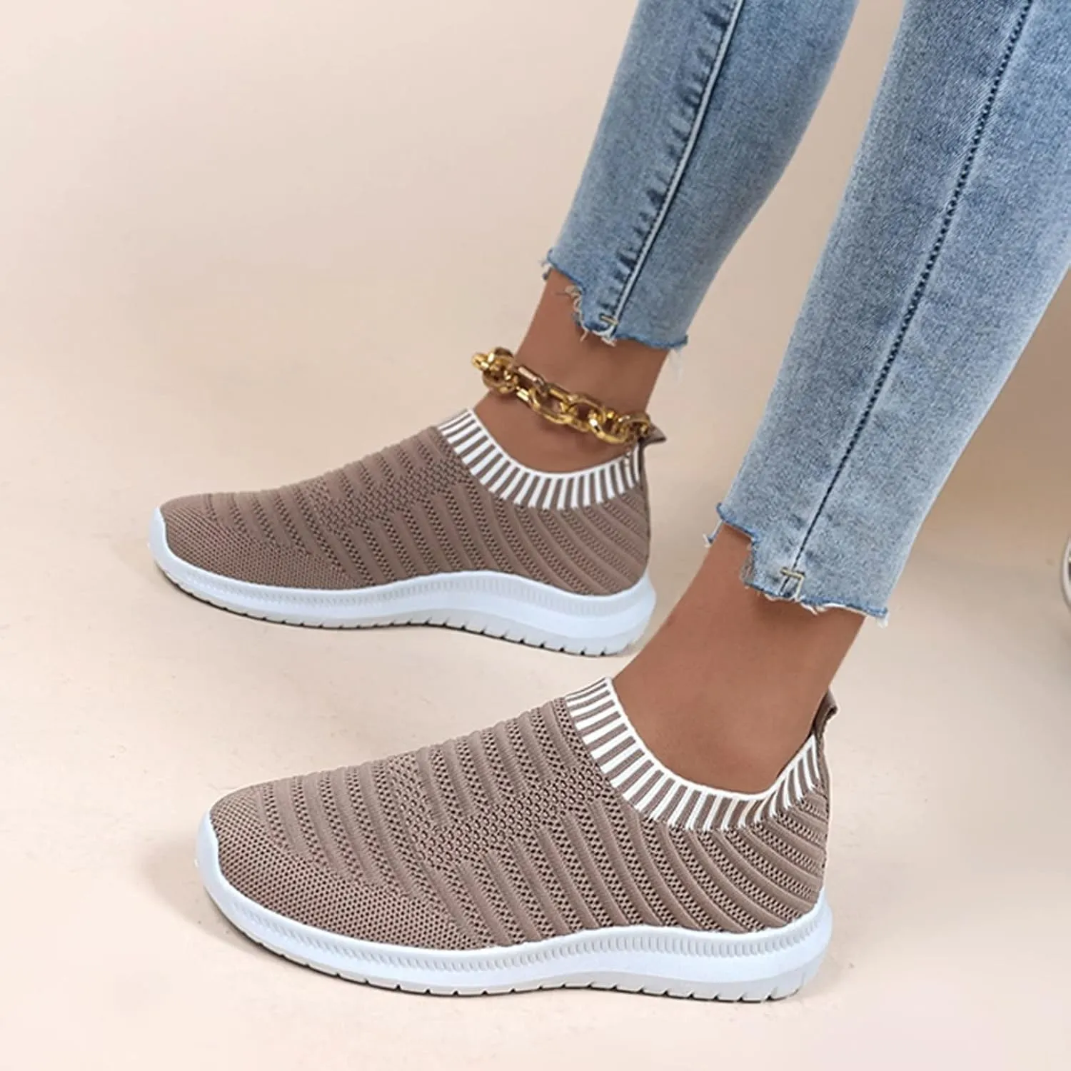 Womens Athletic Shoes Waterproof Shoes for Women Womens Lightweight Casual Sneakers for Gym Travel Work