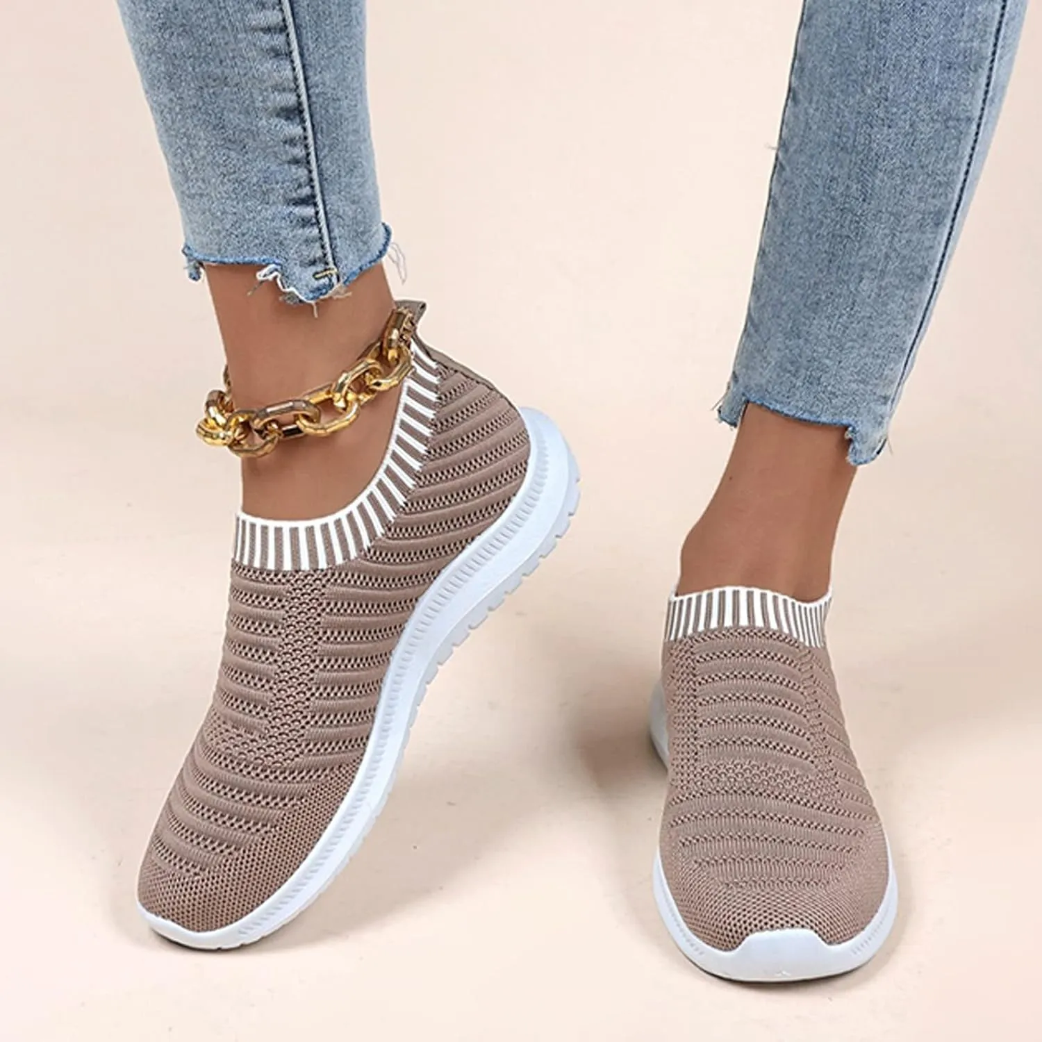 Womens Athletic Shoes Waterproof Shoes for Women Womens Lightweight Casual Sneakers for Gym Travel Work