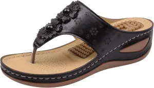 Womens Sandals with Arch Support Walking Flip Flops with Arch Support Sandals Ankle Strap Comfortable Dressy Wedge WomenS Orthopedic Sandals